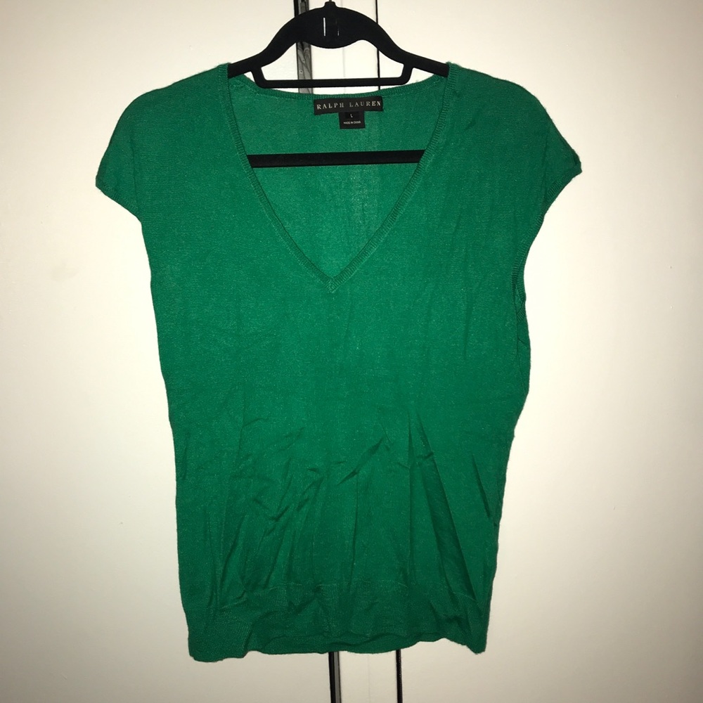 Green Ralph Lauren Women’s Sleeveless Sweater